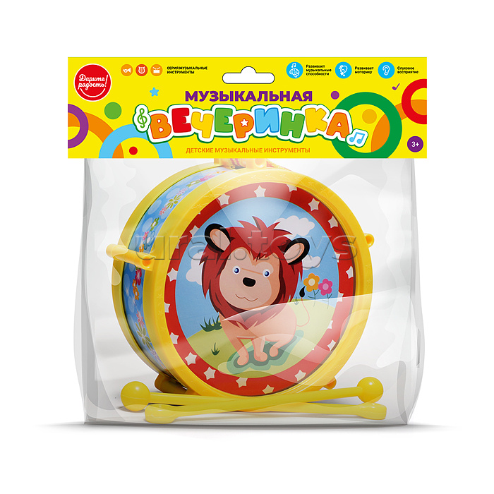 Барабан "Животные" в пакете