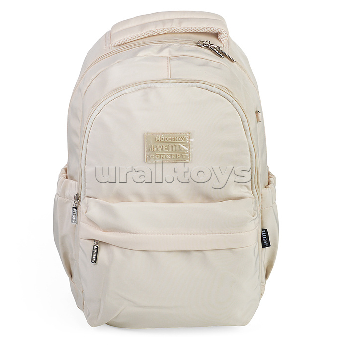Рюкзак "Modern Concept Soft" подростковый 42x31x20 см (18 л) 500 г, текстильный, 1 отделение на молнии с уплотненным отделением для ноутбука до 15 дюймов и книг, бежевый Рюкзак "Modern Concept Soft" подростковый 42x31x20 см (18 л) 500 г, текстильный, 1 отделение на молнии с уплотненным отделением для ноутбука до 15 дюймов и книг, бежевый