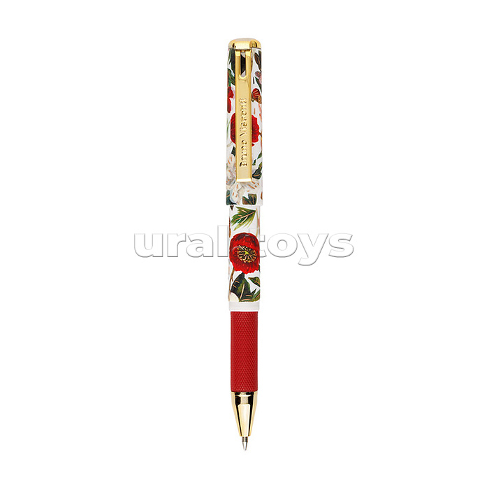 Ручка "Mimiwrite. Flora. Пионы" шариковая, 0,5 мм, синяя, в подарочной упаковке,