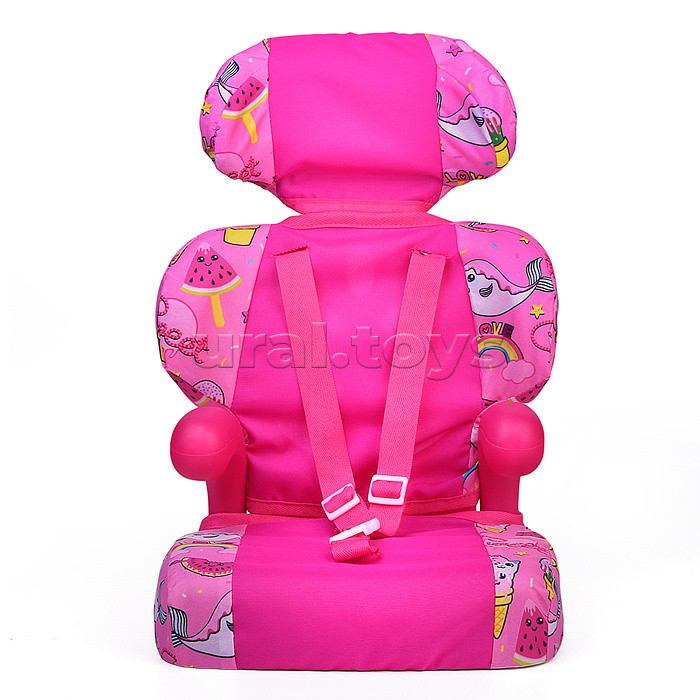 Кресло для кукол, принт розовый мир