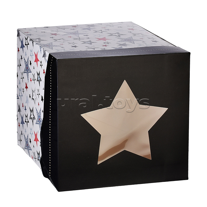Коробка подарочная "Звезды" 22х22х22 см