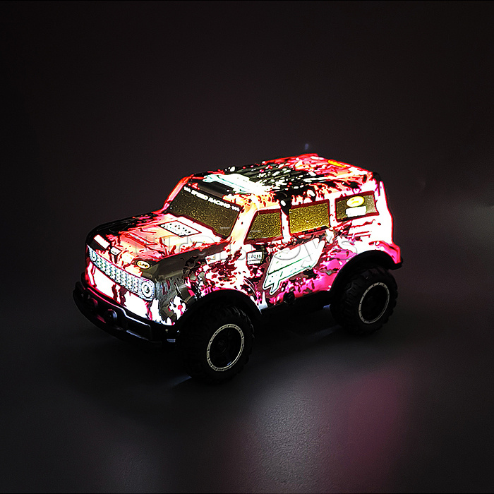 Машина "Яркое графити" р/у, 27 MHz, в коробке