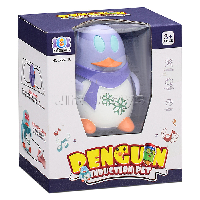 Пингвин на батарейках, в коробке