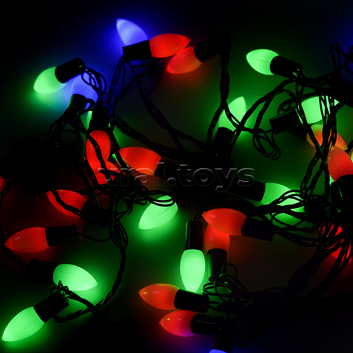 Электрогирлянда Купол матовый, 6 м, 40 ламп, цветная