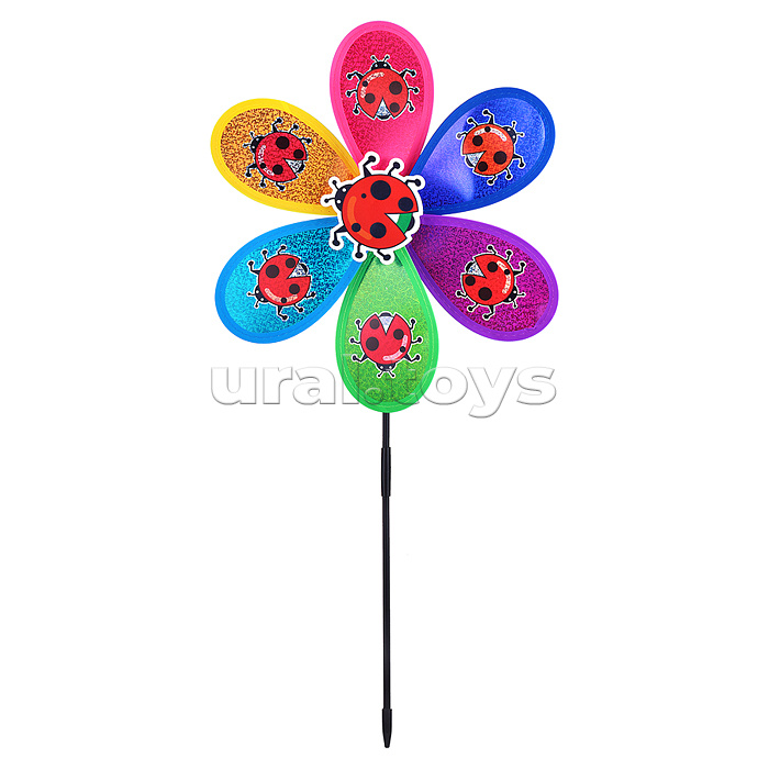 Ветерок "Божьи коровки на лепестках" 29*67 см., в пакете