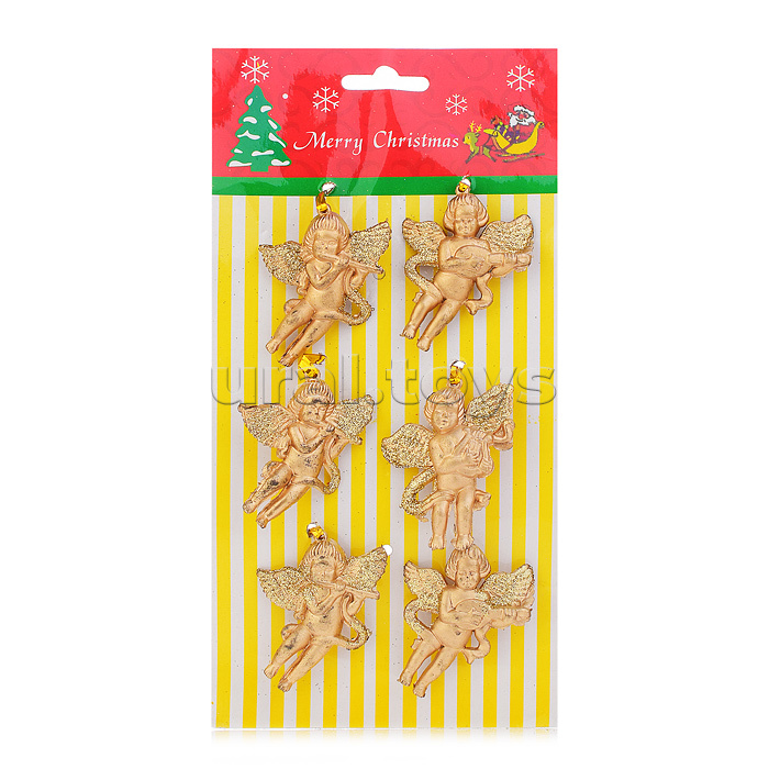 Набор новогодних украшений "Ангелочки" в пакете