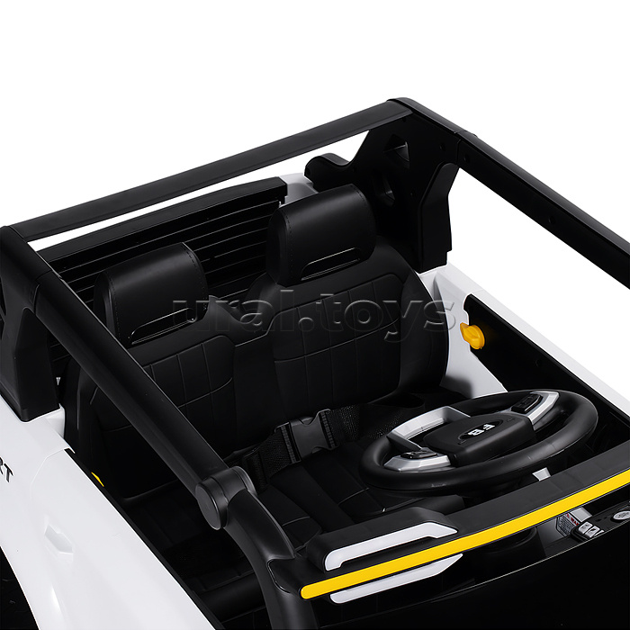 Электромобиль детский "Крутой внедорожник" (цвет белый)