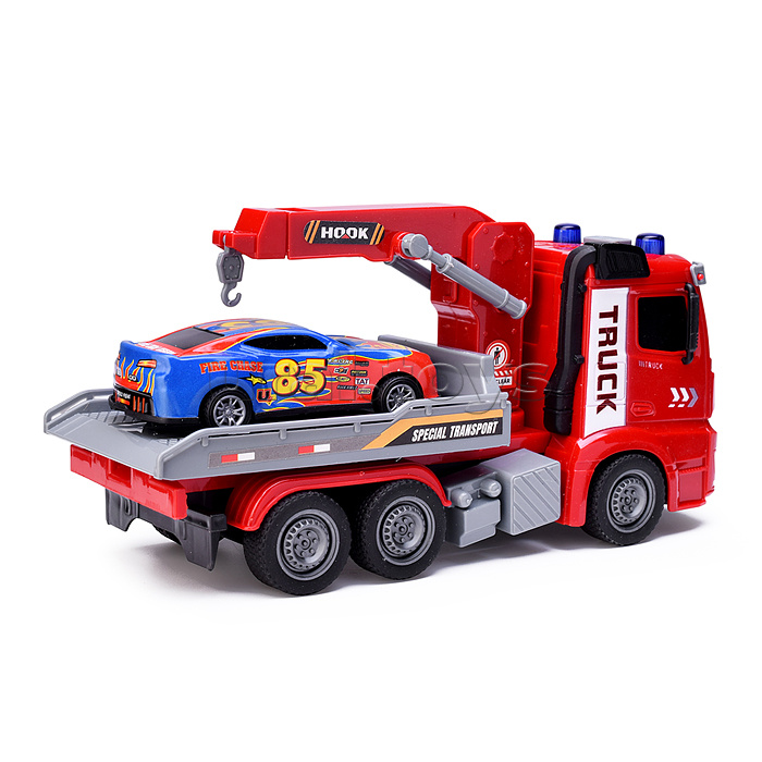 Машина "Автоперевозчик" на батарейках, в коробке