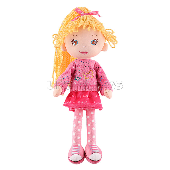 Кукла Марта в розовом джемпере и шортах, 36 см