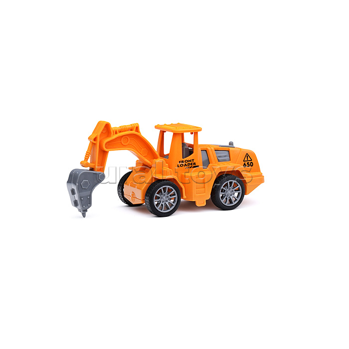 Эвакуатор "Строительная техника" (свет, звук) в коробке