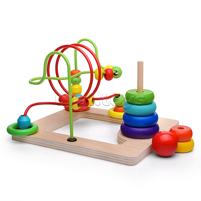 Игра развивающая "Лабиринт и пирамида"