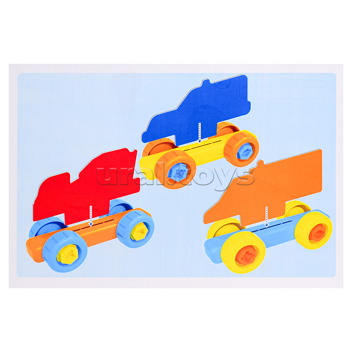 Конструктор "Машина" с отверткой, в коробке