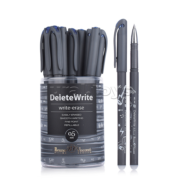 Ручка "DeleteWrite Art. Boys" со стираемыми чернилами 0.5 мм, синяя (серый корпус,4 вида) Ручка "DeleteWrite Art. Boys" со стираемыми чернилами 0.5 мм, синяя (серый корпус,4 вида)