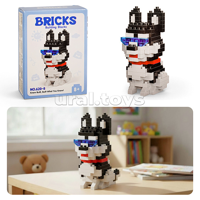 Конструктор "Хаски" 3D, в коробке