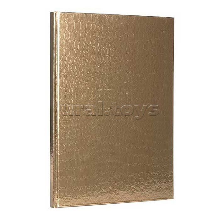 Бизнес-блокнот 80л. клетка, Metallic Золото, А4ф Бизнес-блокнот 80л. клетка, Metallic Золото, А4ф