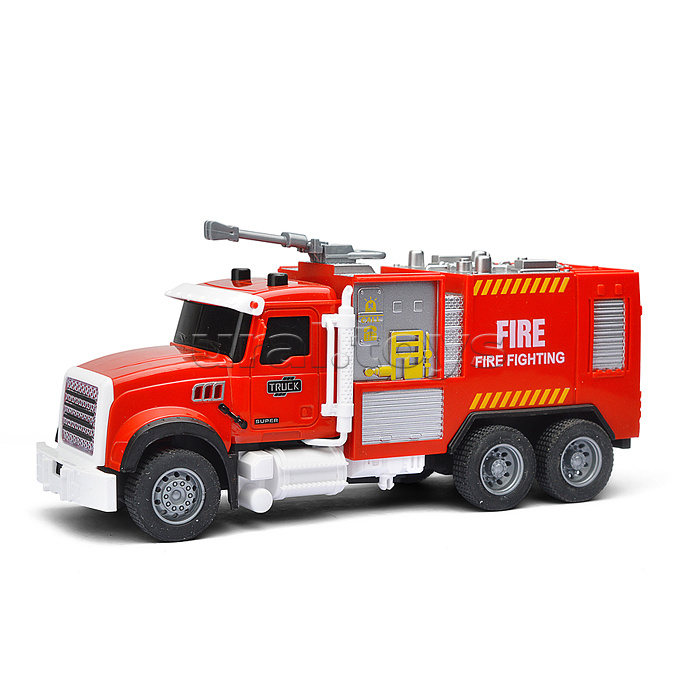 Машина "Пожарная машина" (свет, звук, спрей) в коробке
