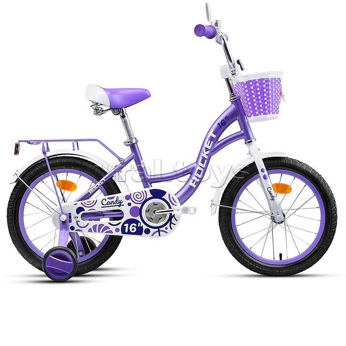 Велосипед 16" Rocket Candy, цвет фиолетовый