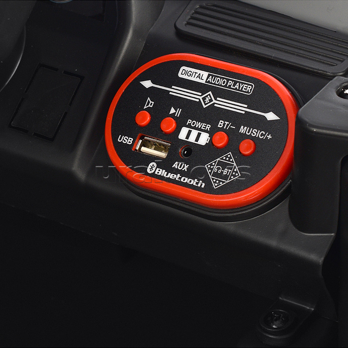 Электромобиль "Внедорожник" 12V4.5 с двойным приводом (серый)