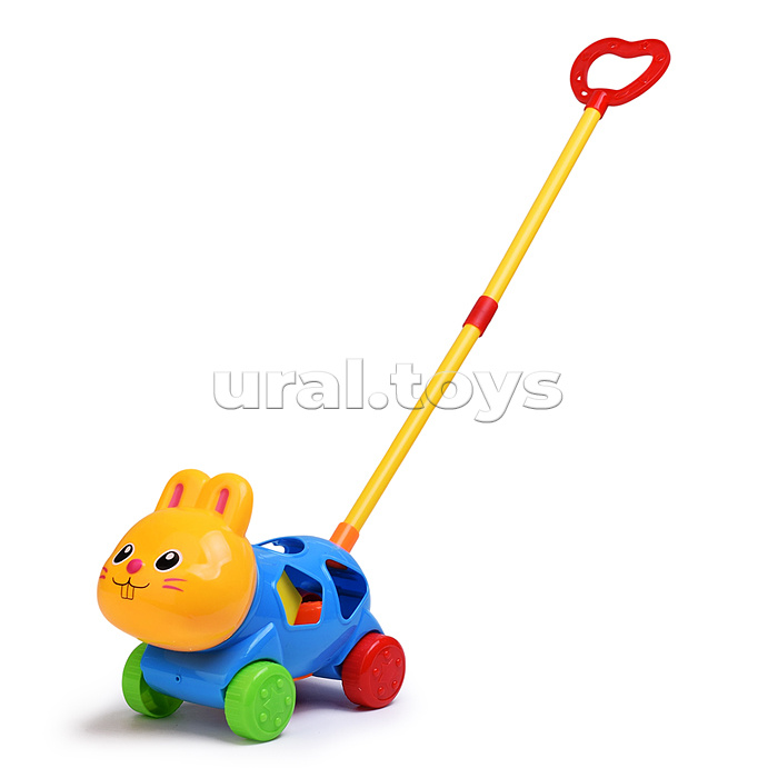 Каталка 9202 "Зайчик" (головоломка с блоками) в пакете