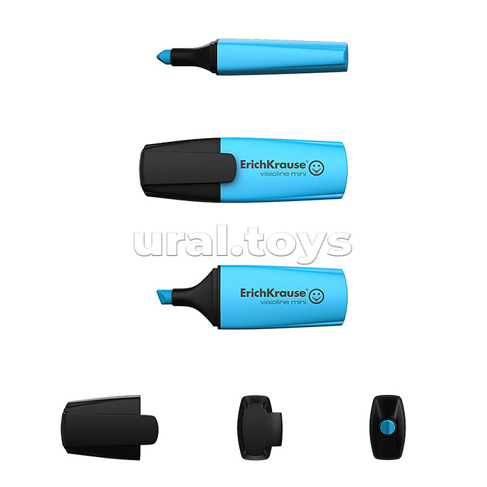 Текстмаркер Visioline V-12 Mini Neon, цвет чернил голубой