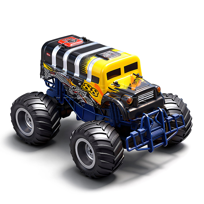 Машина "Монстр автобус" р/у, 27 MHz, в коробке