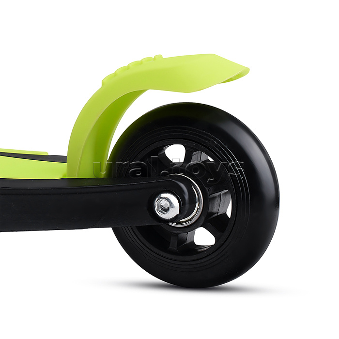 Самокат трёхколёсный ROCKET колёса PU, цвет салатовый