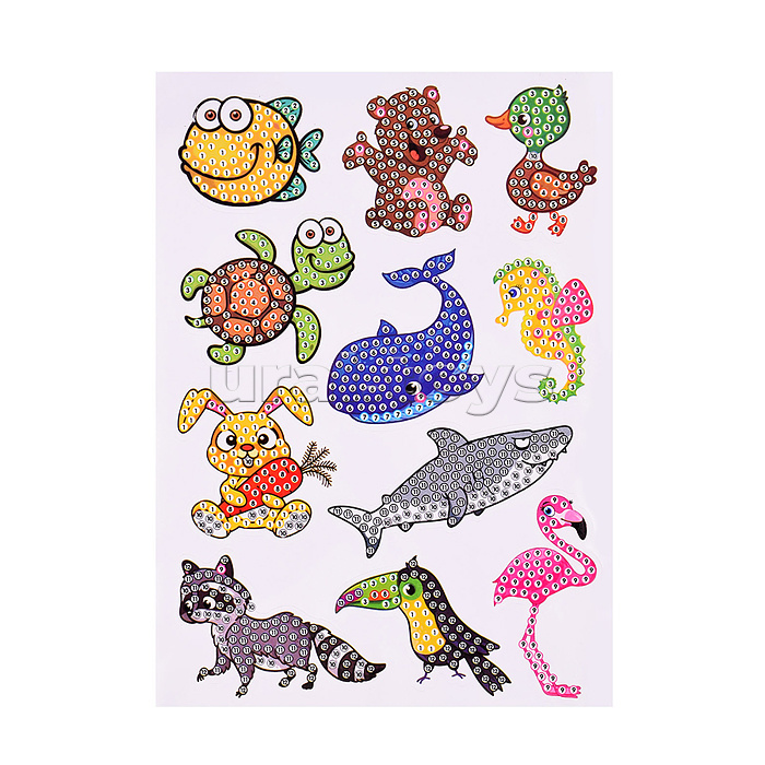 Мозаика алмазная "Животный мир" в коробке