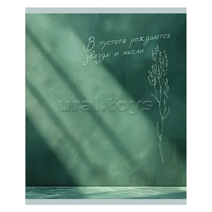 Тетрадь 96л. клетка "Тишина между строк"  А5 скрепка