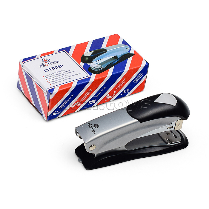 Степлер 24/6&26/6 (мощность 20 листов, глубина скрепления 55 мм) металлический