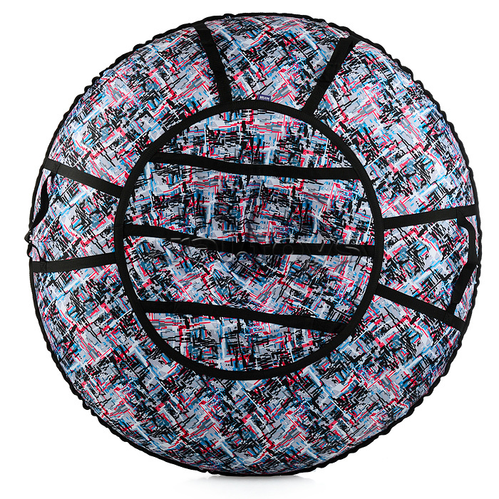 Санки-ватрушка, серия "Принт", 100см, принт - пиксели