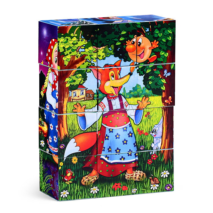 Кубики в картинках 25 "Русские сказки" (из 12-ти штук)