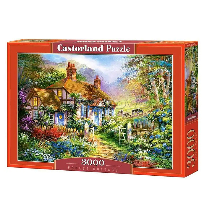 Пазлы 3000 "Коттедж в лесу"