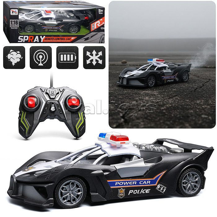 Машина "Спортивный патруль" р/у, 27 MHz, USB, вкоробке