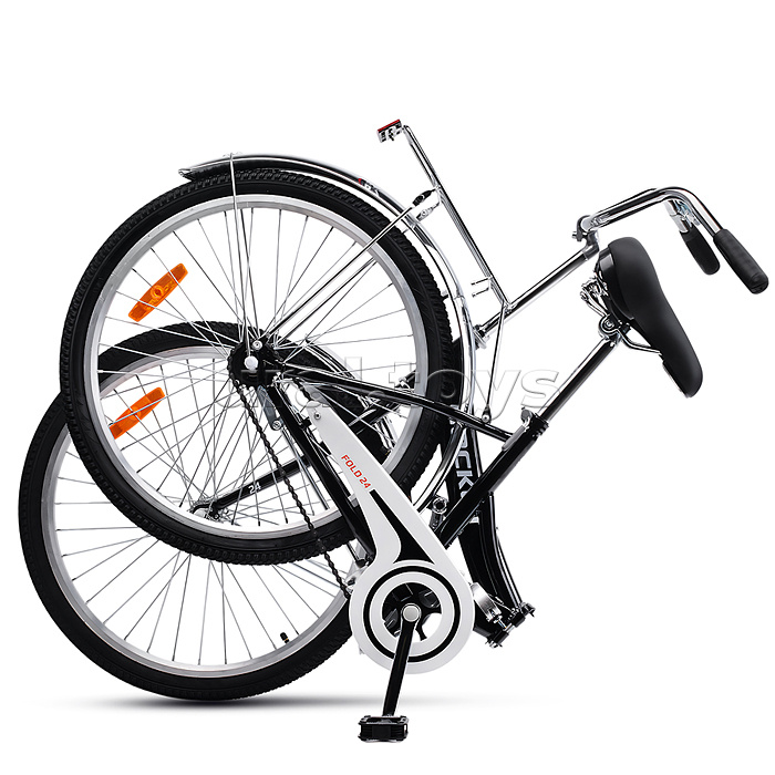 Велосипед 24" Rocket City Fold 24, цвет черный, размер 16"