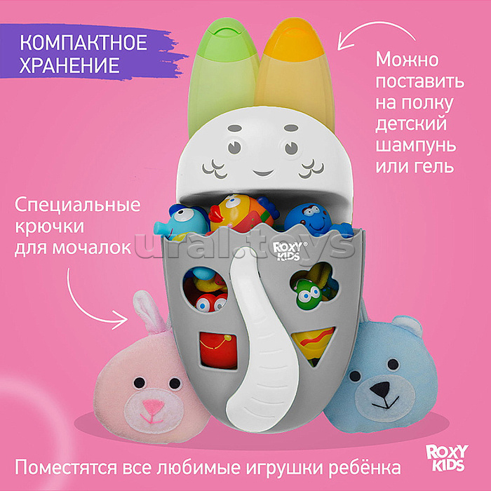 Игрушка-сортер органайзер с полкой CAT, серый Игрушка-сортер органайзер с полкой CAT, серый