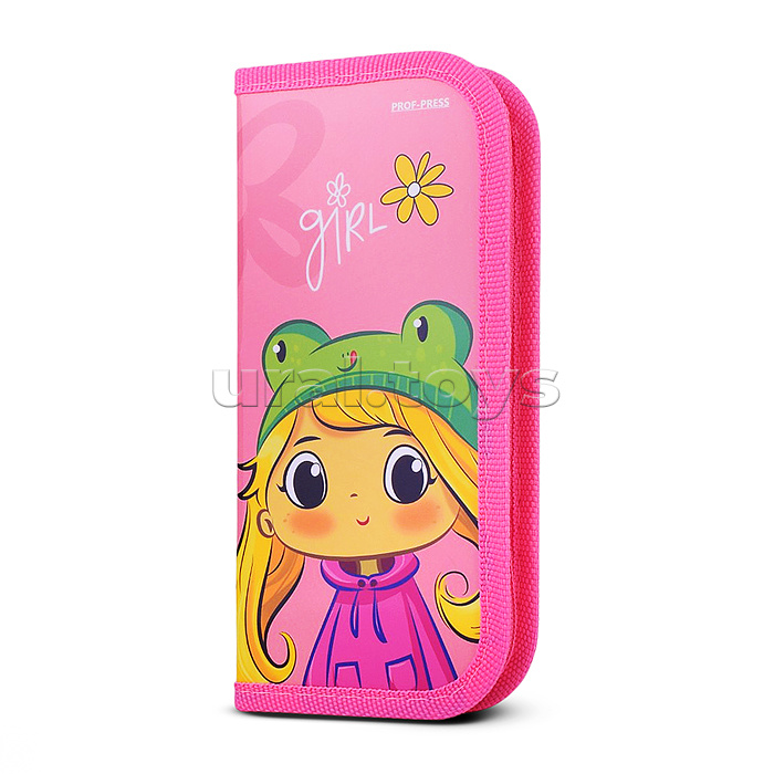 Пенал 1-секц, средний "Милая Девочка" 190х90, ламинированный картон
