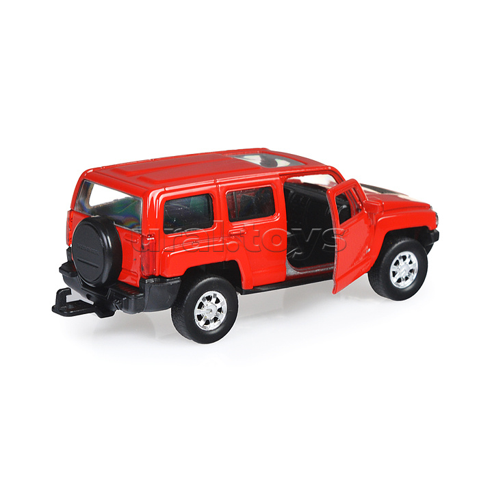 Набор 1:38, Hummer H3, Chevrolet Camaro ZL1, с прицепом, 2 шт.