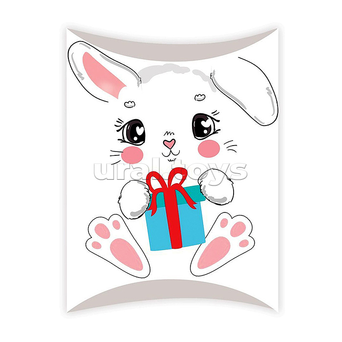 Коробочка для подарка без надписи (зайчик)