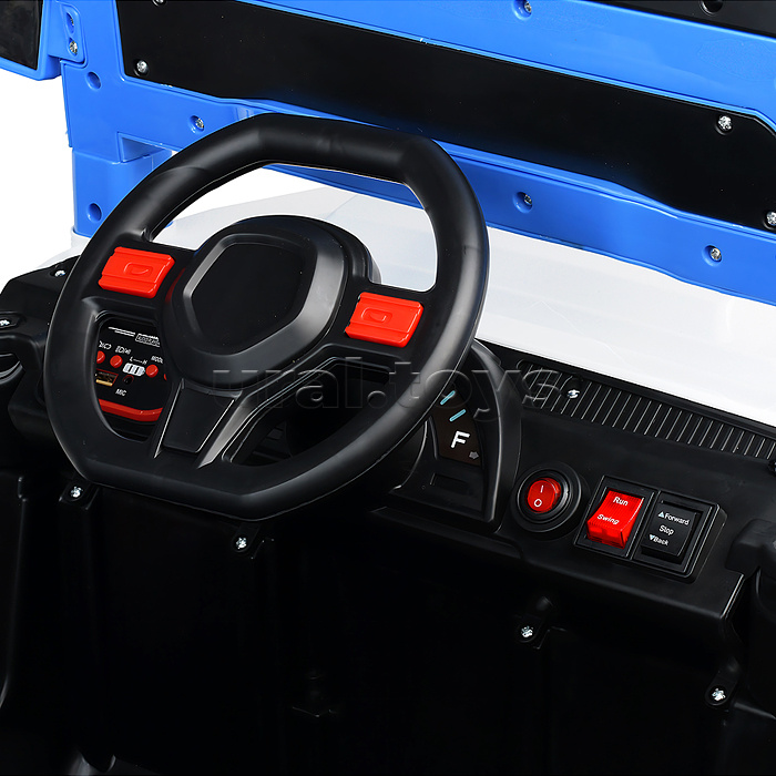 Электромобиль "Дорожный патруль" на аккумуляторе, в коробке (синий)