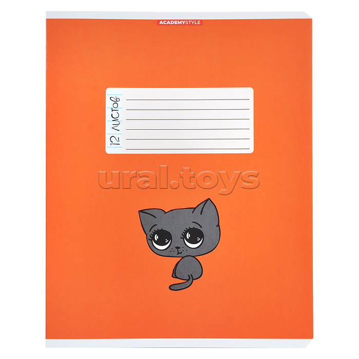 Тетрадь 12л А5 линейка "Кошачьи глазки"