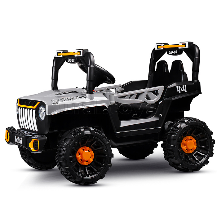 Электромобиль детский "Джип" (цвет серый)