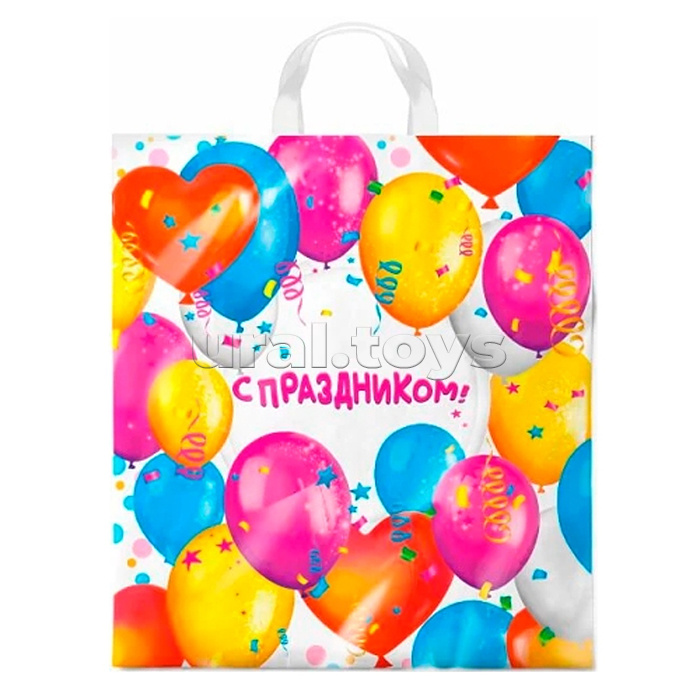 Пакет ПЭ с петлевой ручкой 38х42, 40мкм "Пати" ПНД