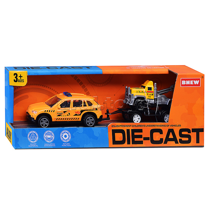 Машина "Городская стройка" металл, в коробке