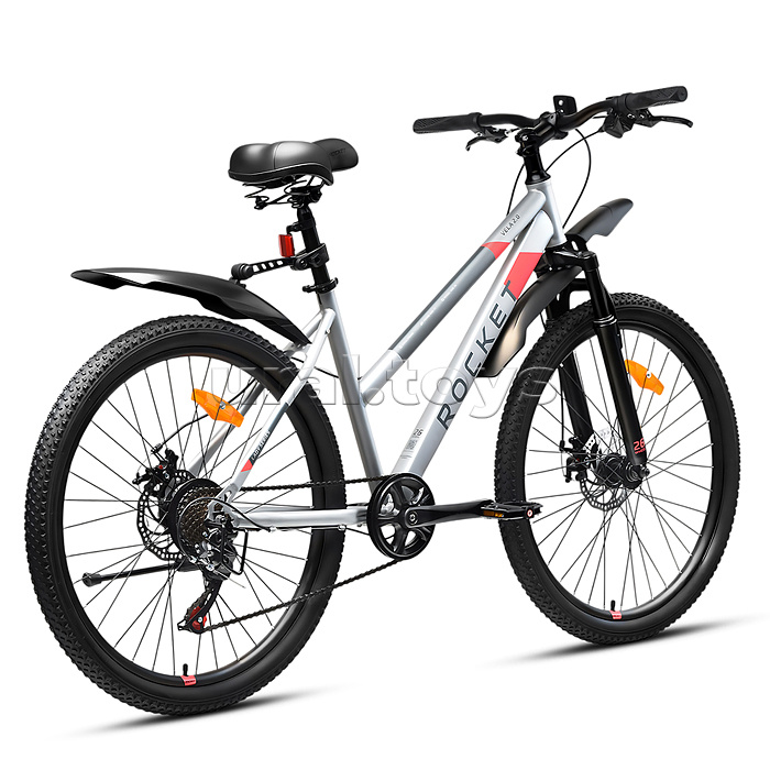 Велосипед 26" Rocket Vela 2.0, цвет серый, размер 17"