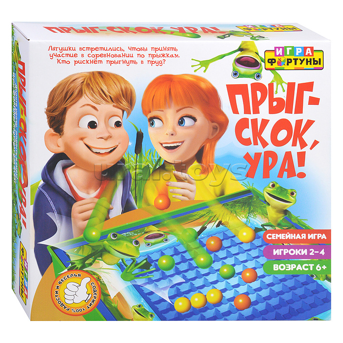 Настольная семейная игра "Прыг-скок, Ура"