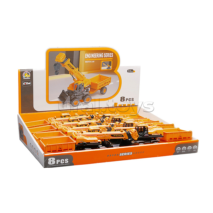 Машина "Строительный транспорт" в коробке