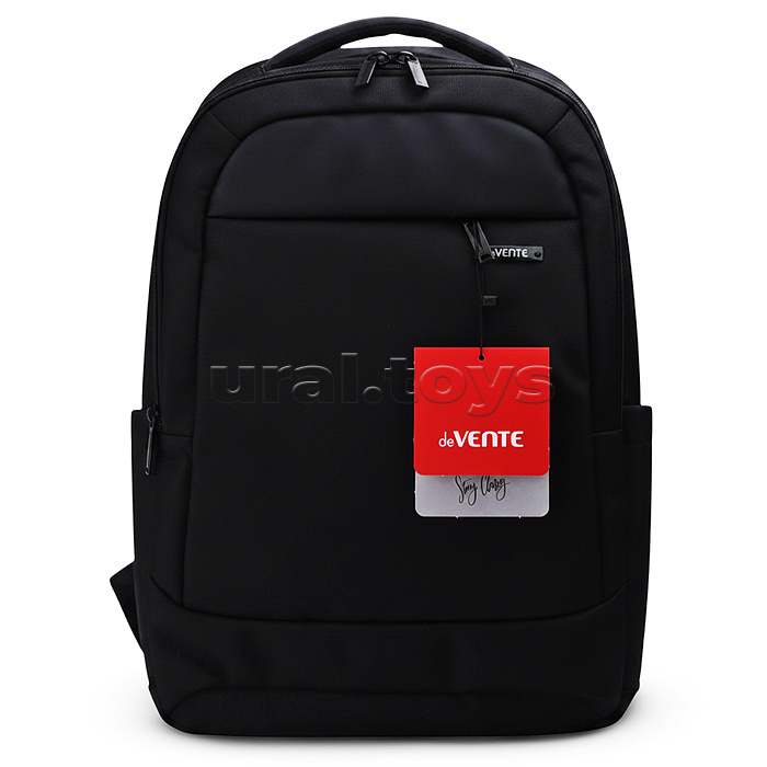 Рюкзак "Business" подростковый 43x31x14 см (19 л) 800 г, плотный износостойкий полиэстер с водоотталкивающей пропиткой, 2 отделения на молнии (одно с уплотненным отделением для ноутбука до 17 дюймов и книг и фиксатором на липучке, второе - с органайзером)