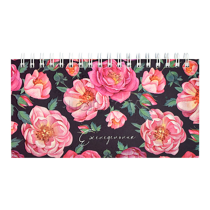 Еженедельник недатированный 64л. "Роскошные розы" 165х85 мм, мягкий переплёт