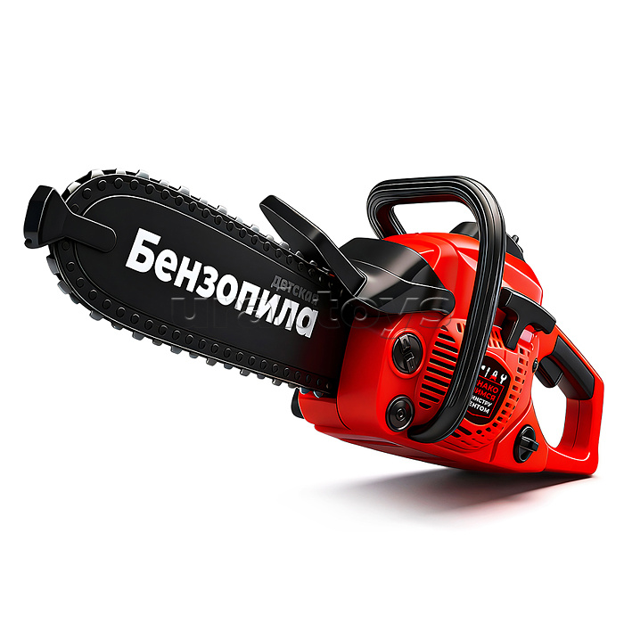 Детская бензопила, звуковые эффекты, работает от батареек, в коробке