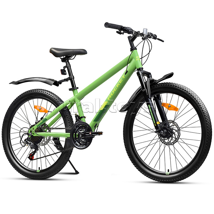 Велосипед 24" Rocket Aries 2.0 , цвет зеленый, размер 13"